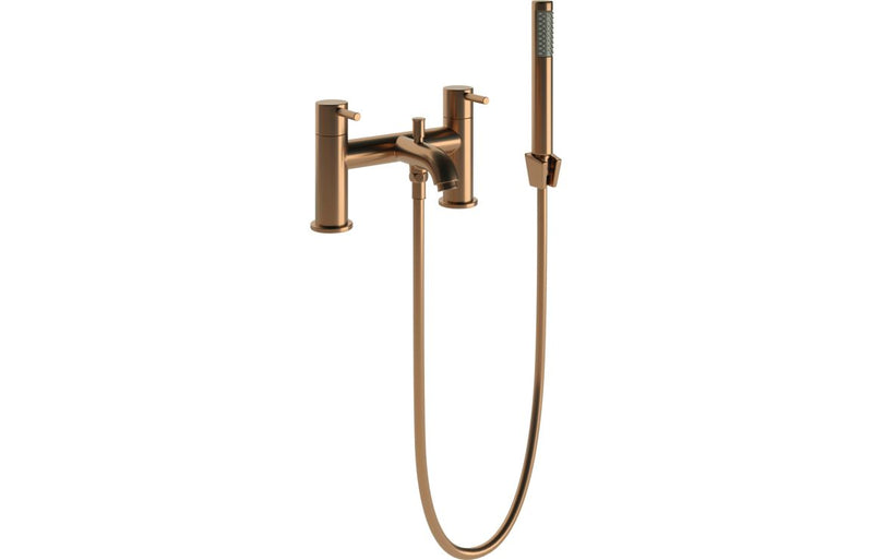 Pisces Bath/Shower Mixer & Bracket - Brushed Bronze