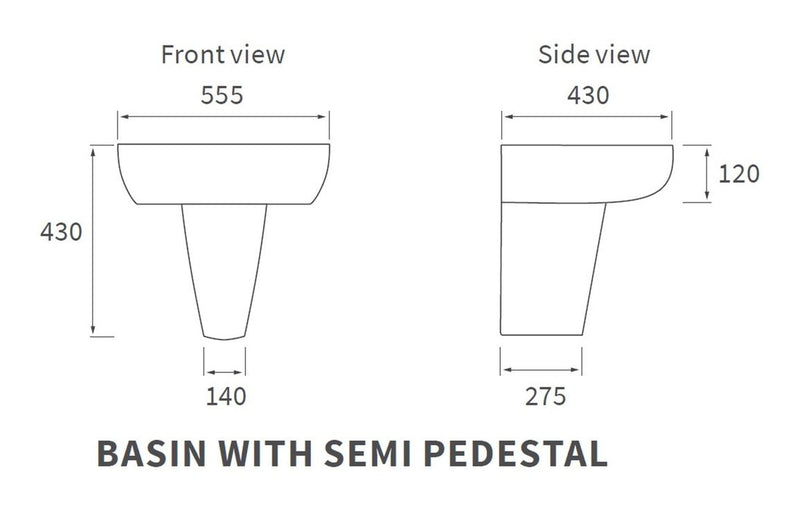 Craft Basin & Semi Pedestal