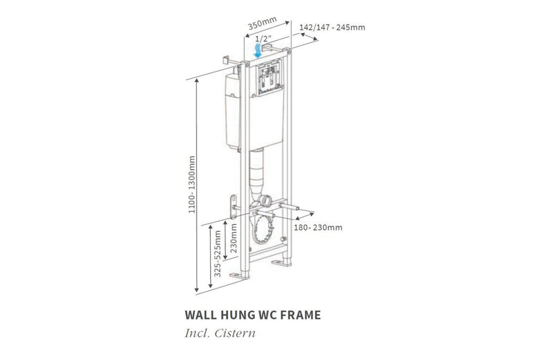 Tall Wall Hung WC Frame