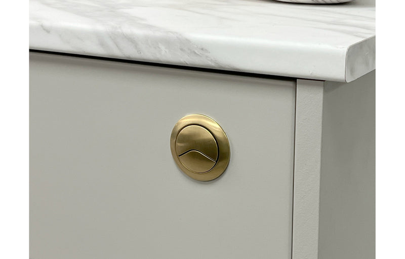 Brushed Brass Flush Button