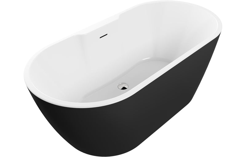 Harlow 1655mm Freestanding Bath - Black