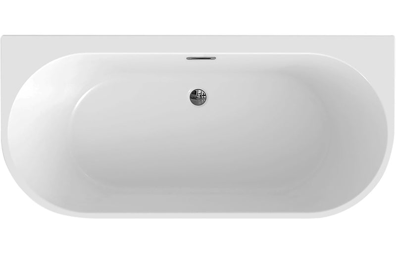 D Shaped Freestanding Bath 1500mm