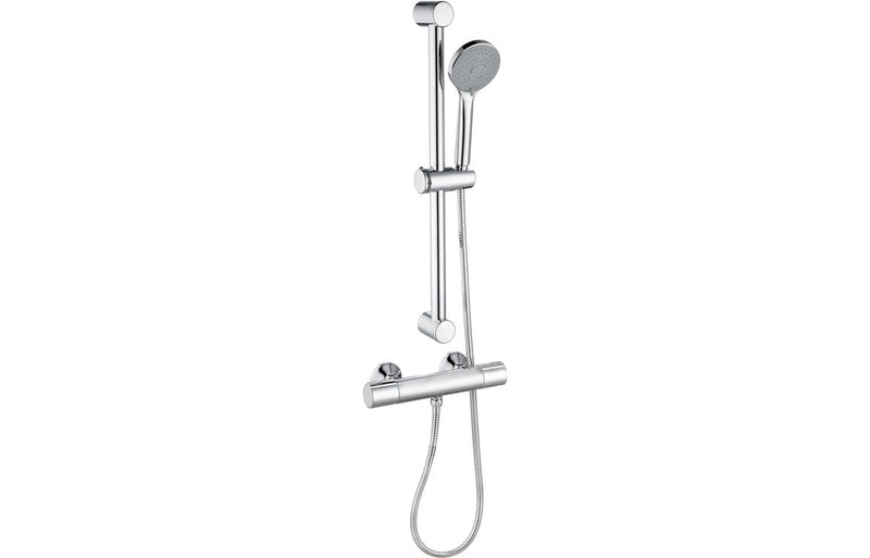 Round Cool Touch Thermostatic Bar Valve Shower & Riser