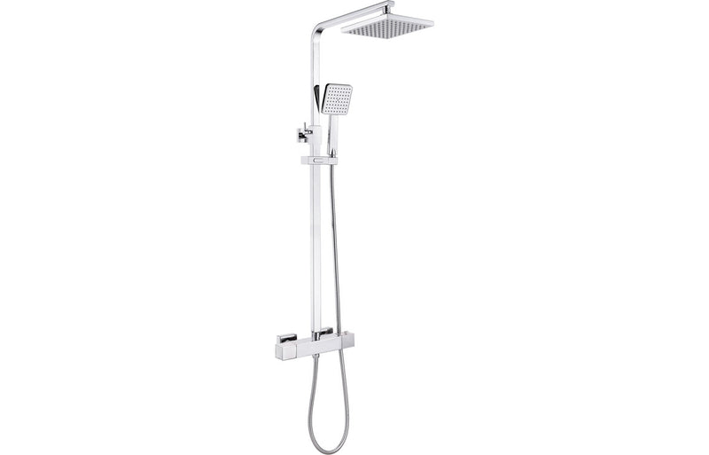 Square Cool-Touch Thermostatic Mixer Shower - Chrome