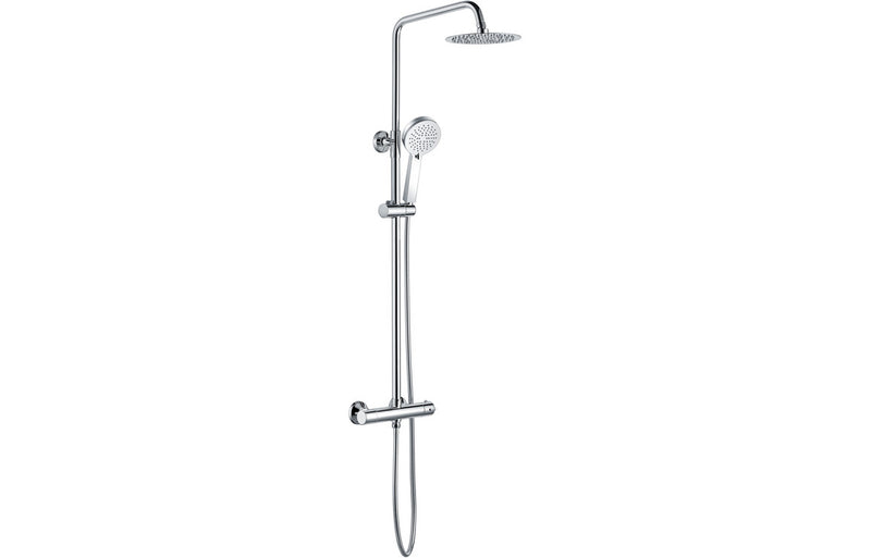 Round Thermostatic Rain Head Shower - Chrome