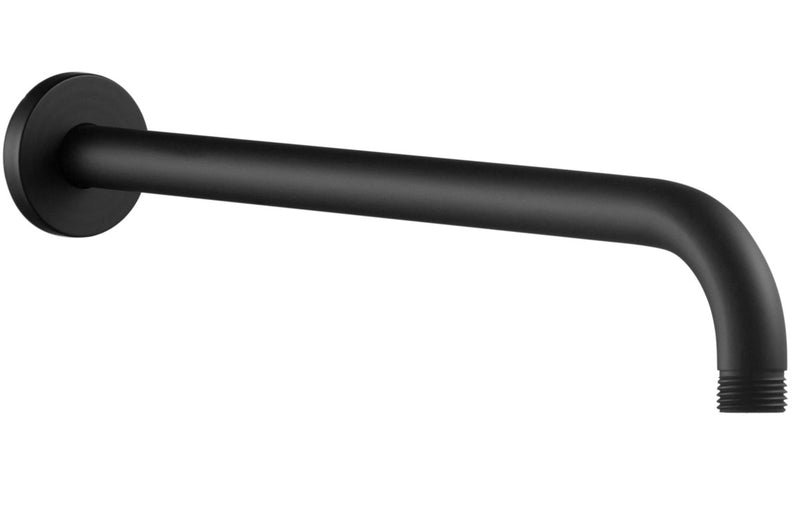 320mm Matt Black Shower Arm