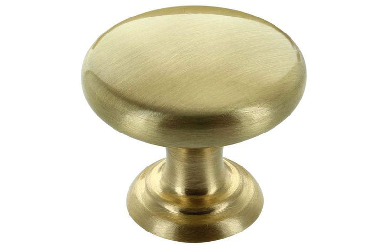 Brushed Brass Knob Handle 38mm