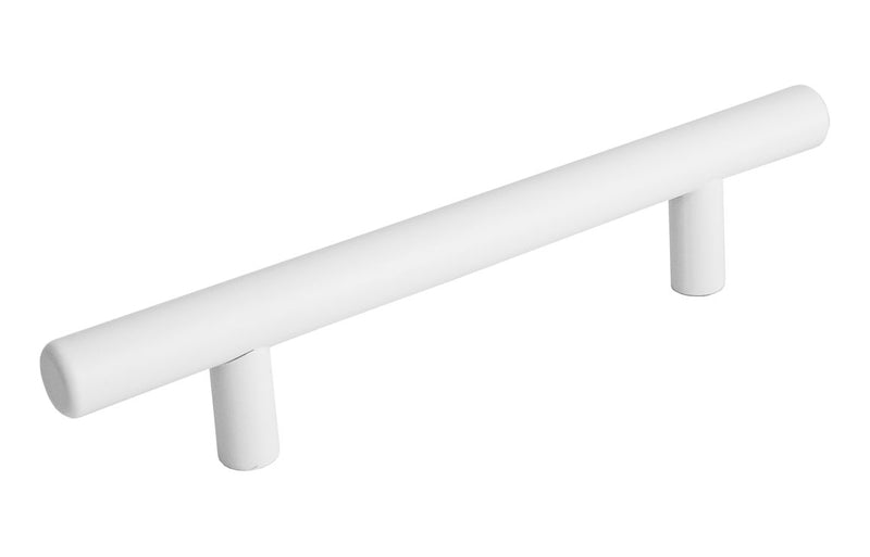 Matt White T Bar Handle 160mm