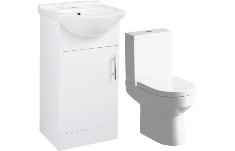 Regent 450mm Vanity & Toilet Pack