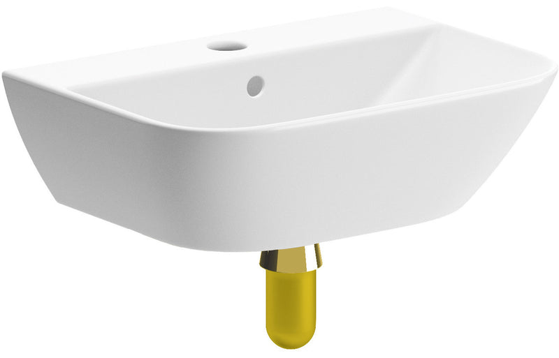 Oakwood Cloakroom Basin inc. Coloured Trap