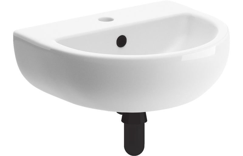 Milan Cloakroom Basin inc. Coloured Trap