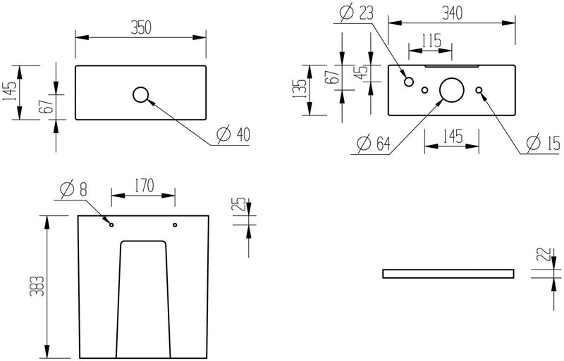 Lilac Rimless Short Projection Toilet