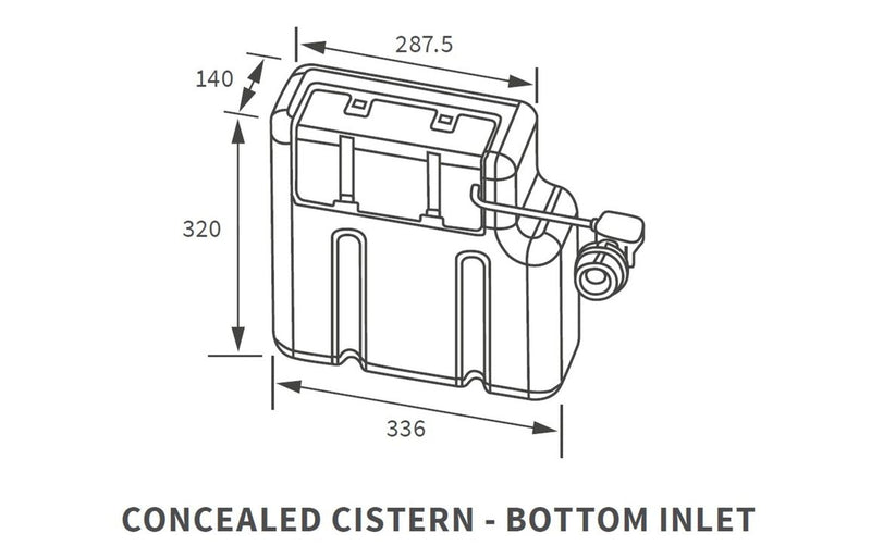 Ridley Bottom Feed Concealed Cistern