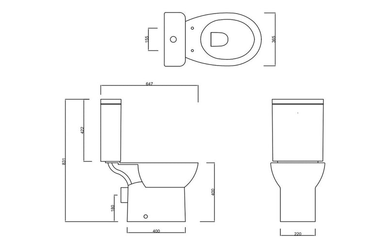 Aspen Close Coupled Toilet