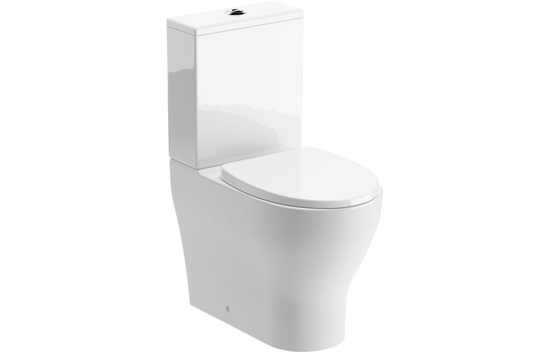 Lilac Rimless Short Projection Toilet