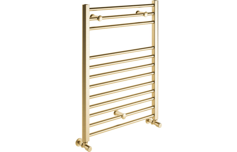 Brushed Brass Heated Towel Radiator H800 W500