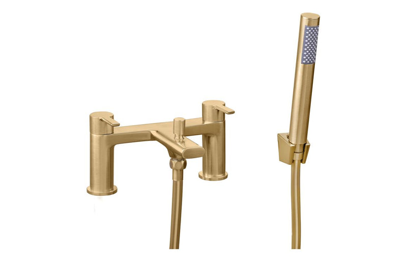 Oxford Bath Shower Mixer - Brushed Brass