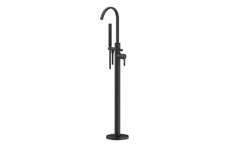 Oxford Floorstanding Bath Shower Mixer - Matt Black