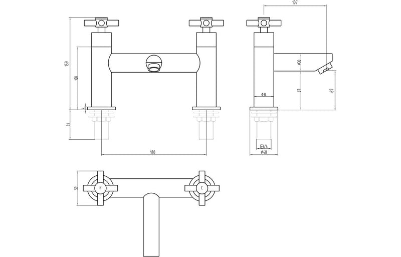 Cross Traditional Bath Filler