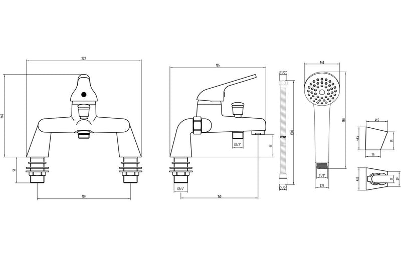 Trade Bath Shower Mixer Tap