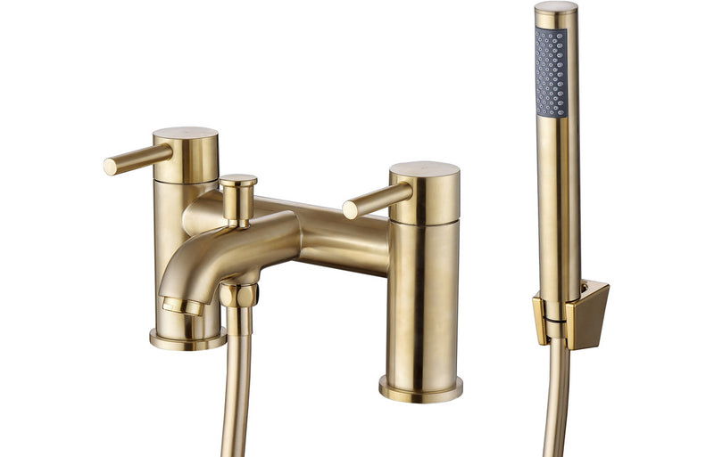 Cara Brushed Brass Bath Shower Mixer