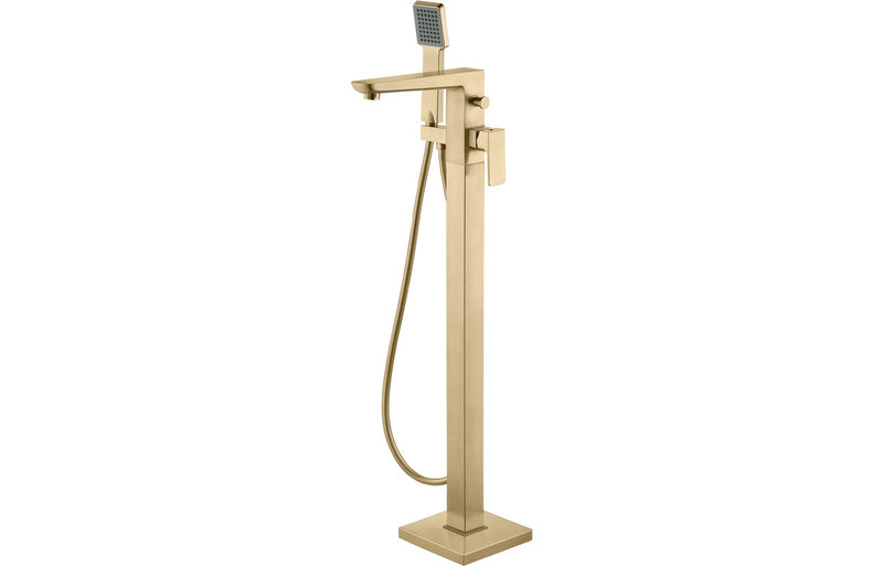 Berry Brushed Brass Floorstanding BSM