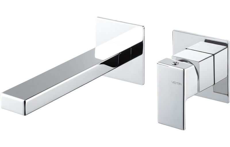 Vema Lys Wall Mounted Basin Tap - Chrome