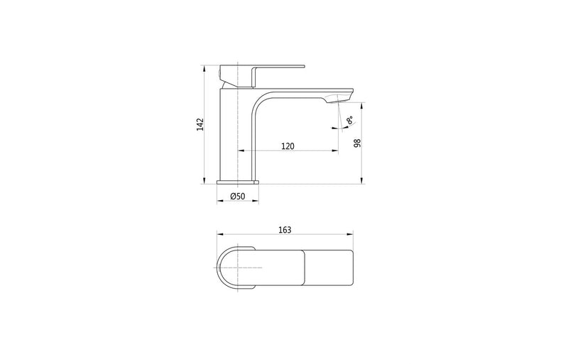 Bala Matt Black Basin Mono Tap & Waste