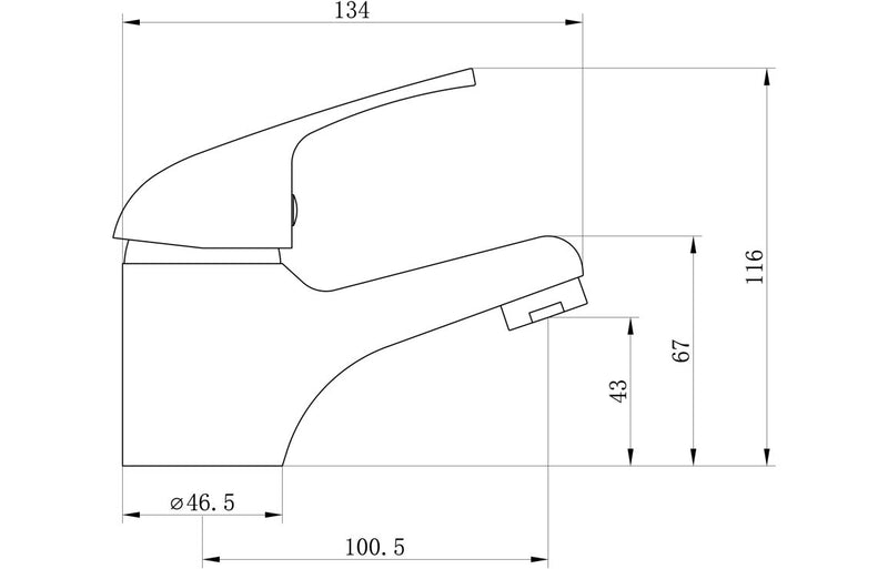 Trade Cloakroom Basin Mono Tap