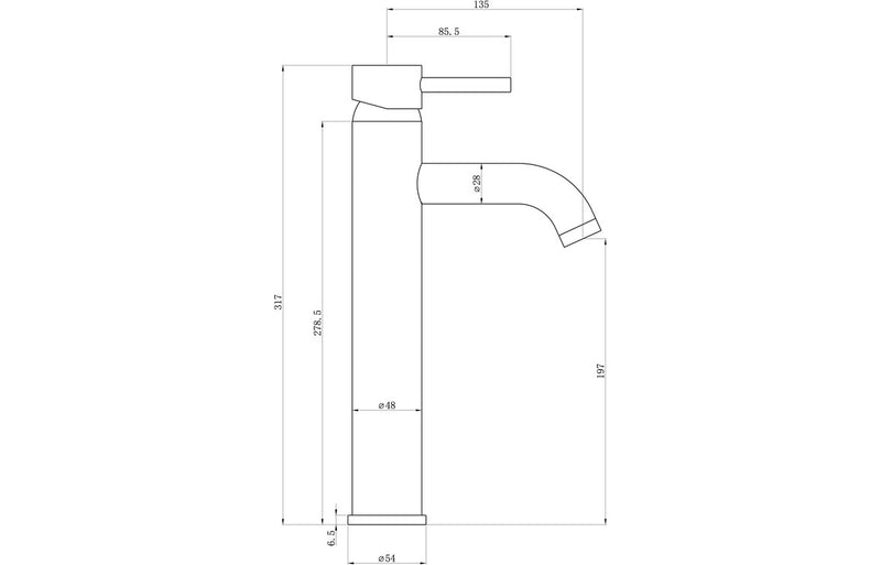 Cara Chrome Tall Tap