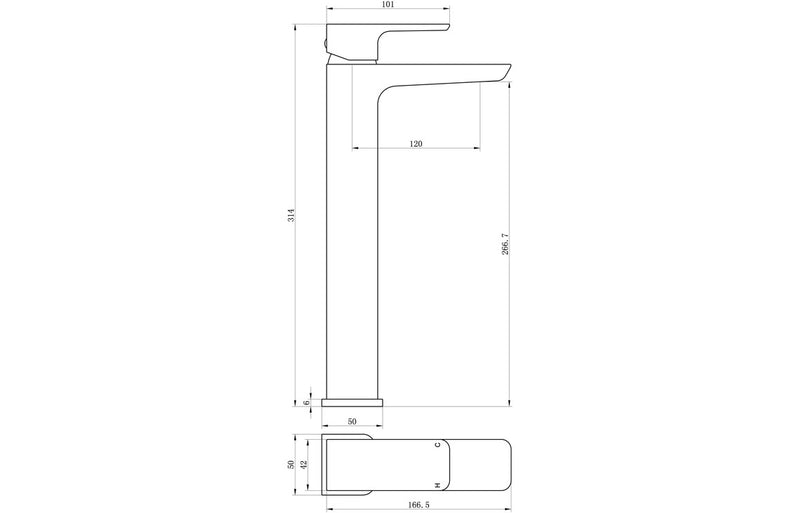 Berry Matt Black Tall Basin Tap