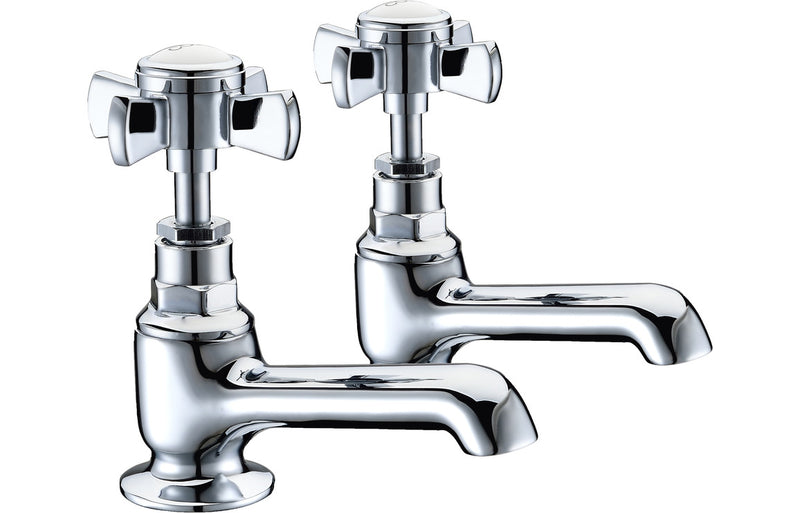 Victorian Traditional Pillar Basin Taps