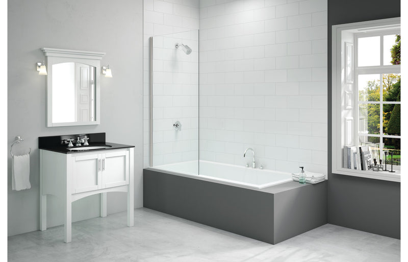 Merlyn Single Fixed Square Bath Screen