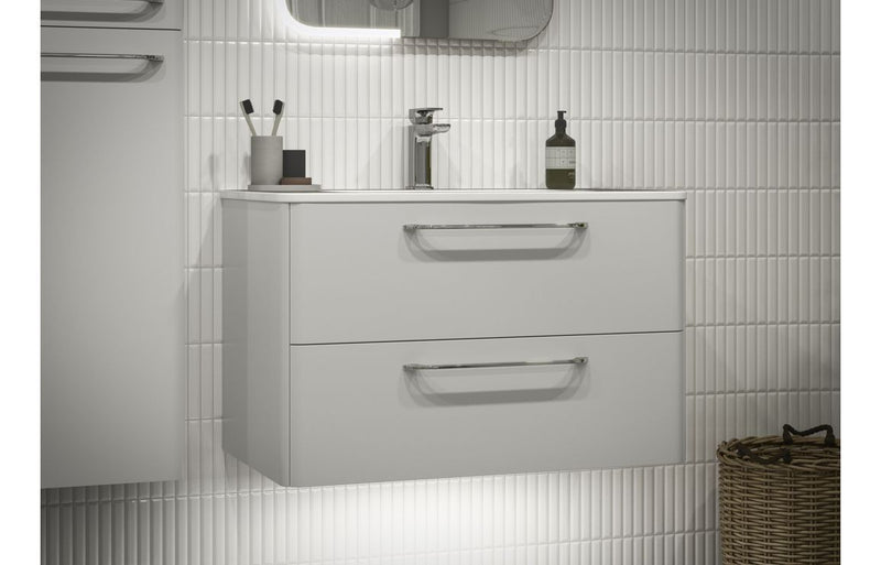 Roan 810mm Wall Hung Vanity Unit with Light