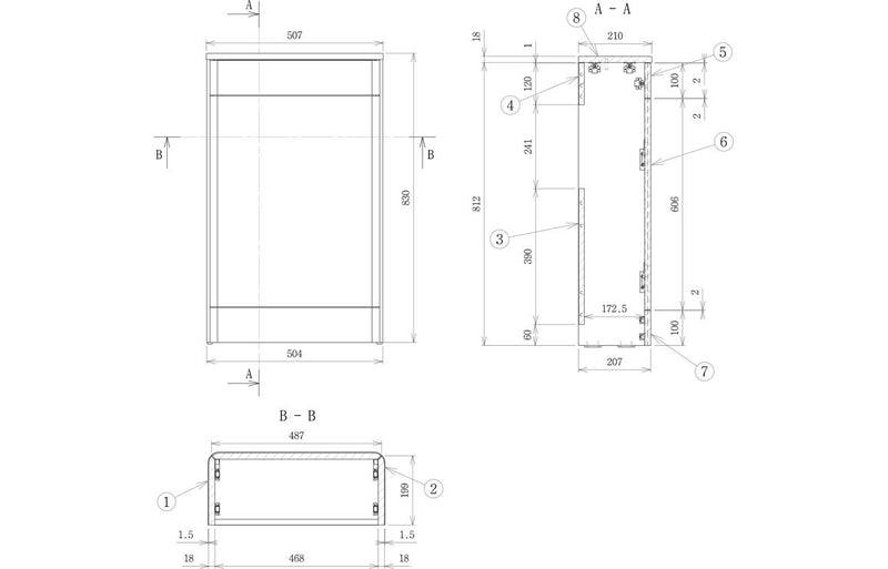 Roan 506mm WC Unit