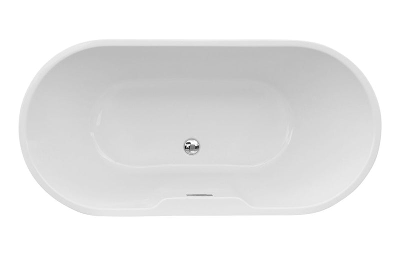 Harlow 1655mm Freestanding Bath - Black