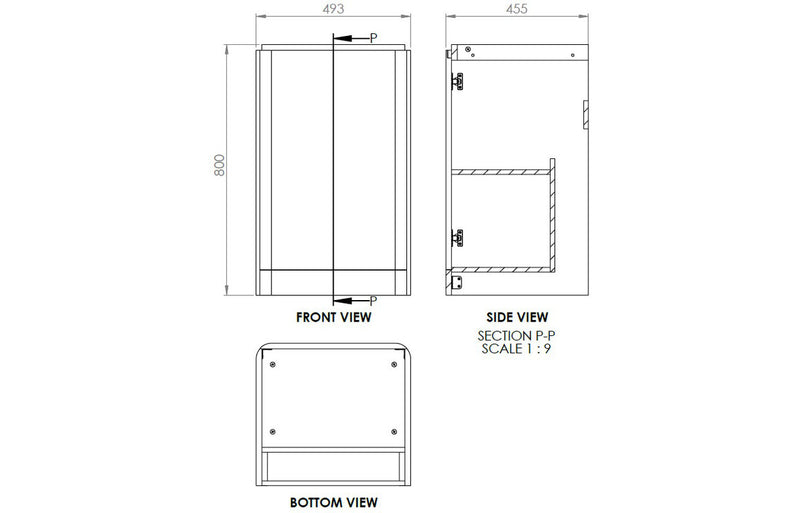 Grace 500mm Floor Standing Unit