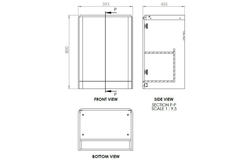 Grace 605mm Floor Standing Unit