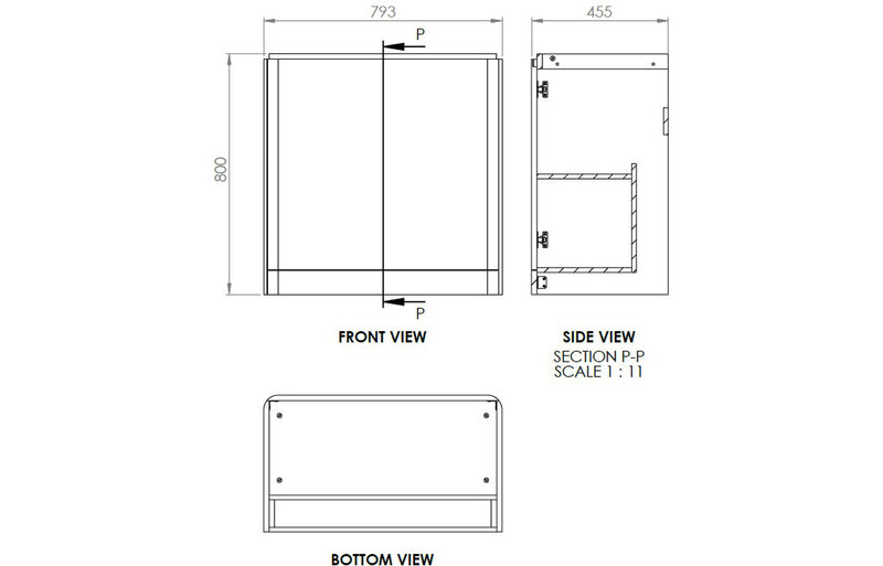 Grace 805mm Floor Standing Unit