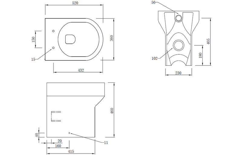 Mayfair Comfort Height BTW Pan & Seat