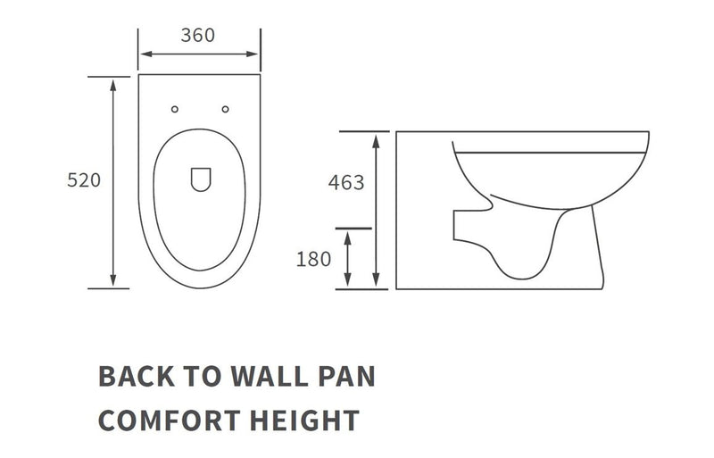 Mayfair Comfort Height BTW Pan & Seat