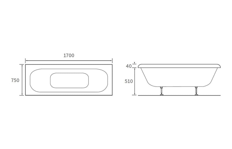 Trent Luxury Double Ended Bath