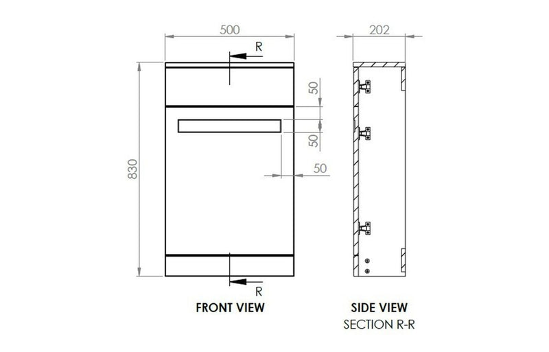 Croston Floor Standing WC Unit