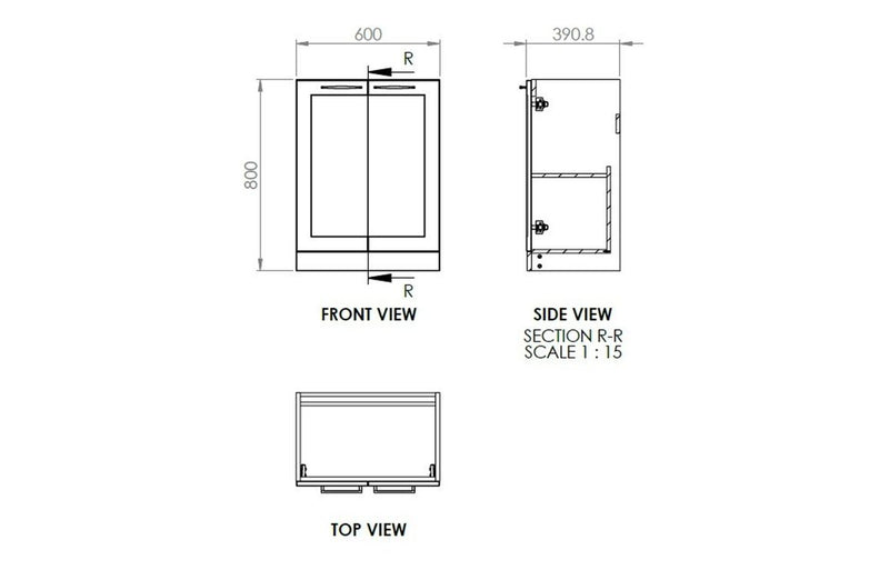 Croston 615mm Floor Standing Vanity Unit