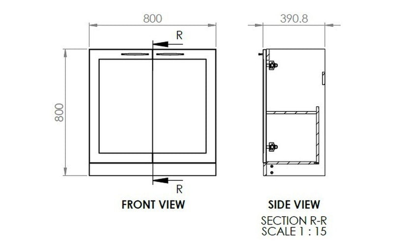 Croston 815mm Floor Standing Vanity Unit