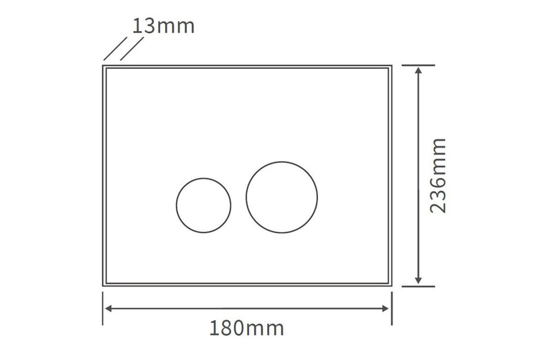 SIAMP Round Glass Flush Plate