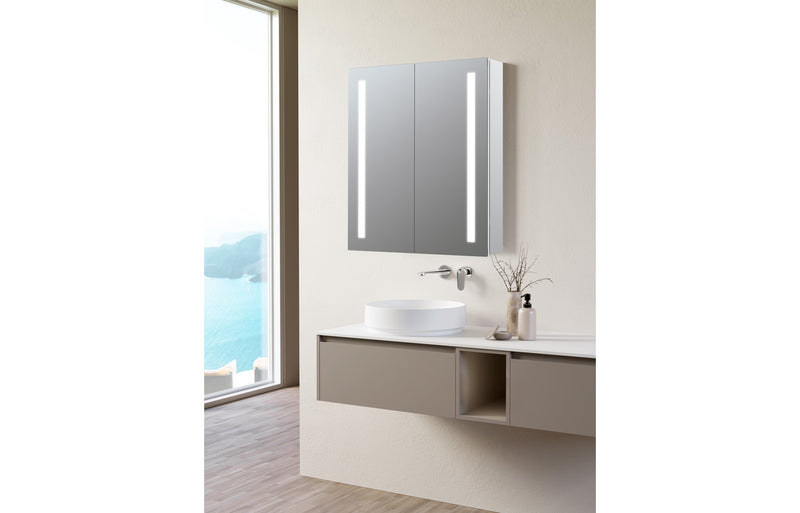 Cherry 600mm LED Mirror Cabinet