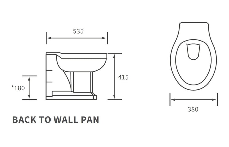 Sherwood Traditional BTW Pan & Seat  - Brass Finish