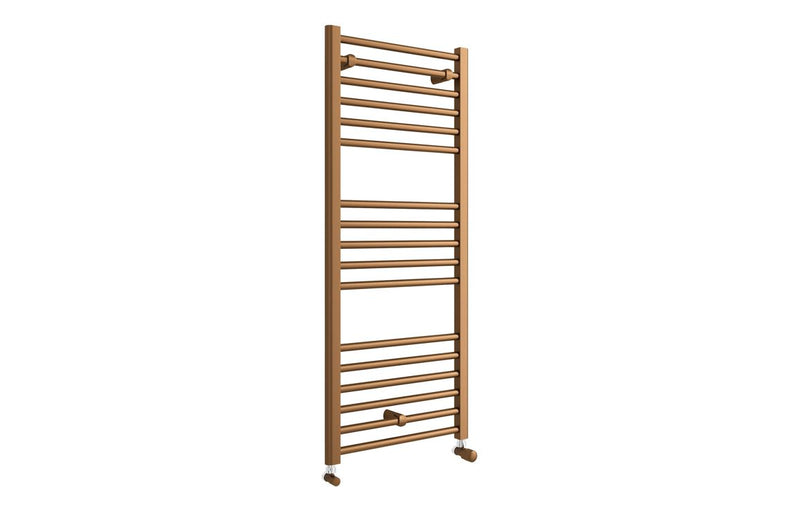 Brushed bronze Heated Towel Radiator H1200 W500