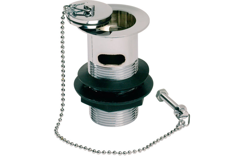 Chrome Basin Plug & Chain